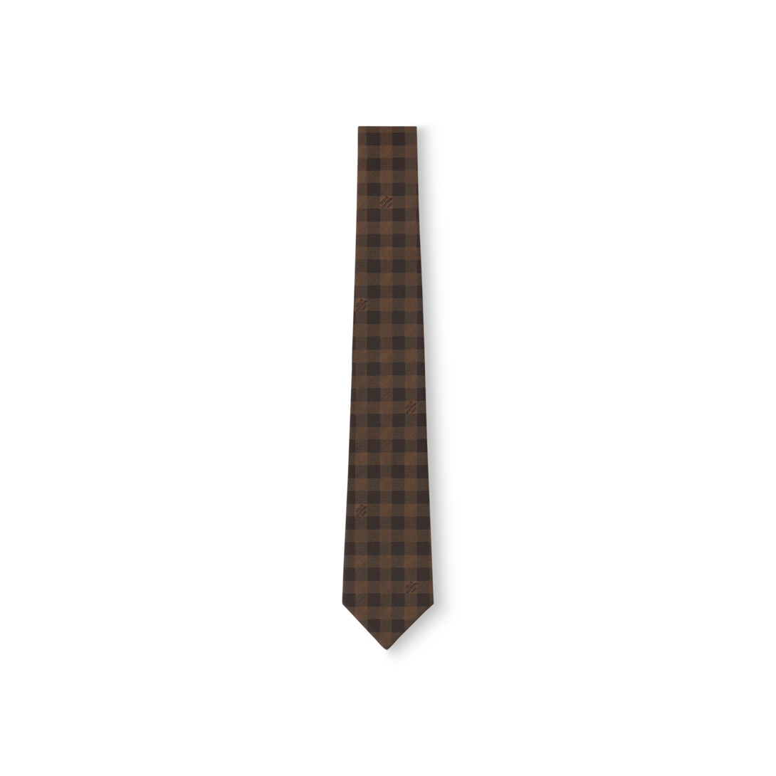 Louis Vuitton ブラウンチェックネクタイ ネクタイ・チェック S00｜ルイ・ヴィトン 公式サイト - M98638